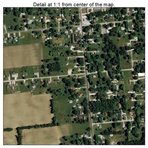 Aerial Photography Map Of North Terre Haute In Indiana