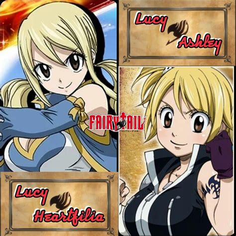 Lucy Heartfilia And Lucy Ashley Fairy Tail Fairy Tail Anime Fairy Tail