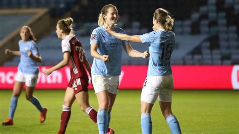 Womens Fa Cup Semi Final Holders Man City Beat Arsenal To Reach Final