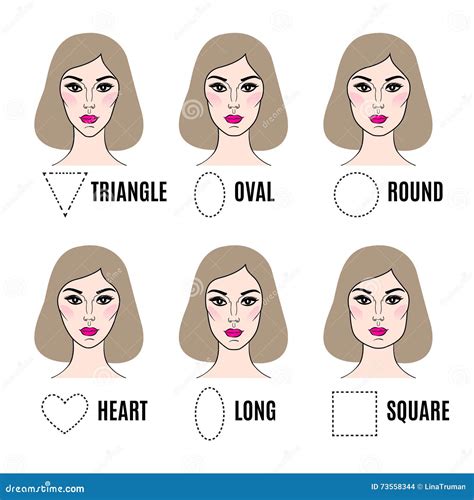 Set Of Female Faces From Regions Of Asia With Different Ethnics Skin