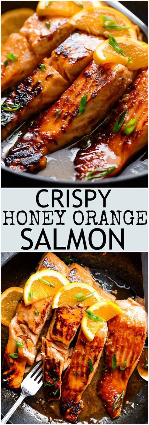 Crispy Honey Orange Glazed Salmon Salmon Recipes