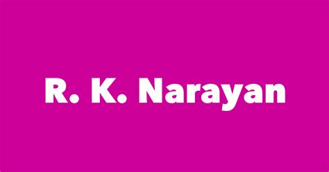 R K Narayan Spouse Children Birthday And More