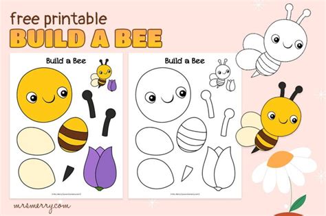 Printable Build A Bee Craft Mrs Merry