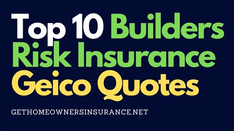 Top 10 Builders Risk Insurance Geico Quotes in 2020 | Home ...