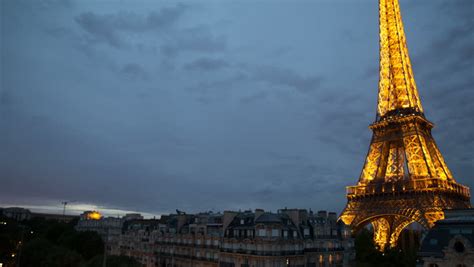 Paris France Aug 2013 4k Time Lapse Of The Eiffel