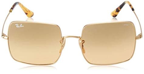 Ray Ban Polarized Square Sunglasses Gold 54 Mm In Metallic Lyst