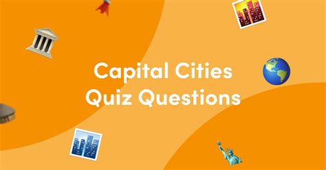 50 Capital Cities Quiz Questions And Answers Kwizzbit