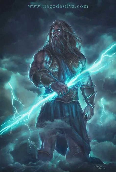Zeus Rey De Los Dioses Griegos Y Dios Del Rayo