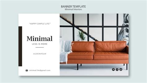 Free Psd Minimal Interiors Banner Theme