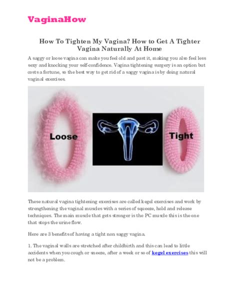 Pdf How To Tighten My Vagina How To Get A Tighter Vagina Naturally At Home Sara Cooper