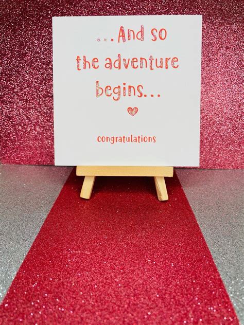 And So The Adventure Begins Cardcongratulations Cardnew Etsy Uk