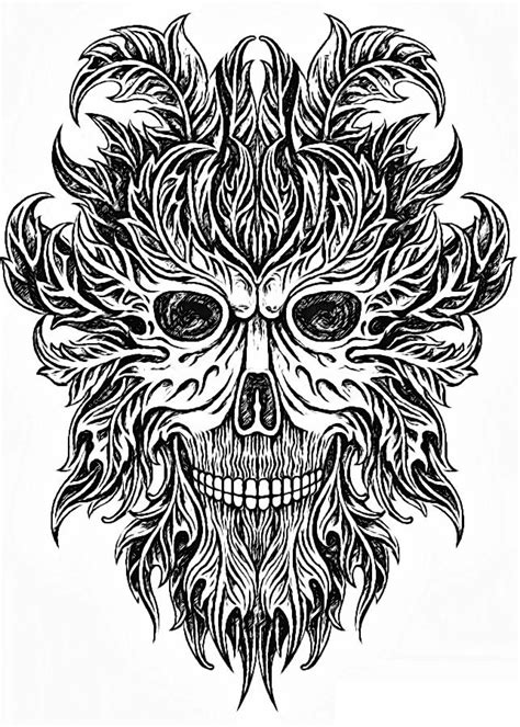 Grotesque Heads Horror Coloring Book For Adults And Teenagers Home