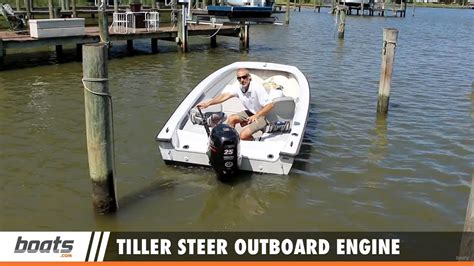 Boating Tips How To Use A Tiller Steer Outboard Engine Youtube