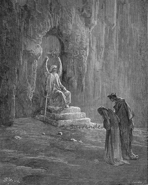 Purgatorio Canto 9 Dante And Virgil At The Portals Of Purgatory Etsy