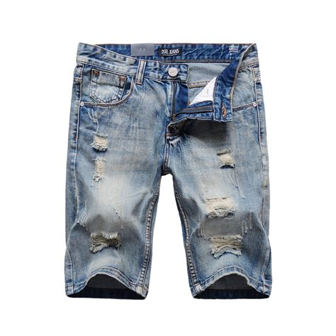 Summer Style Fashion Mens Short Jeans Frayed Hole Ripped Jeans Men Denim Shorts Dsel Brand Knee