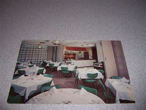 1950s Boomerang Dining Room At Hotel Lembke Valparaiso In Vtg Postcard