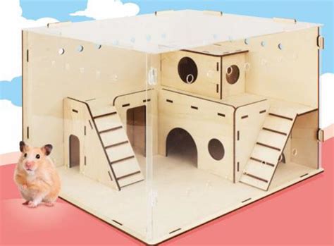Hamster House Wooden House For Rodents Hamster Cage Etsy