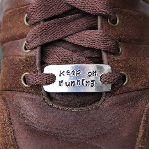 Personalised Trainer Tags Pair Personalised Aluminium Shoelace Tags