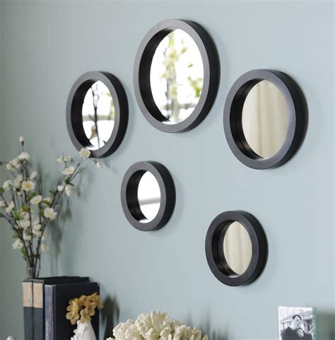 How To Arrange 5 Round Mirrors On Wall Mirror Ideas