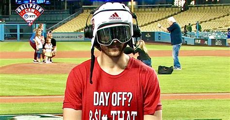Trea vance turner is an american professional baseball shortstop for the washington nationals of major league baseball. Trea Turner parties in NC State helmet again after NLDS win