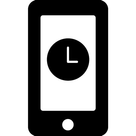 Clock Icon On Phone Iphone Clock Icon In Png Ico Oder Icns Kostenlose