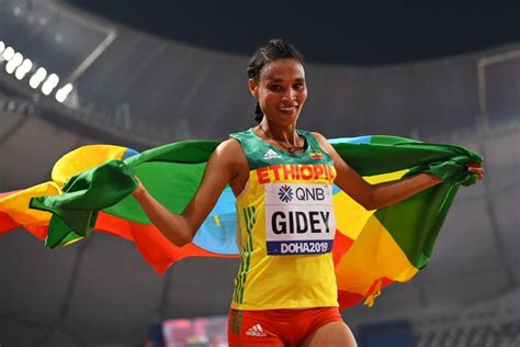 Athletics Ethiopian Gidey Smashes Womens 5000 Metres World Record