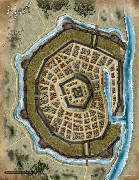 Pathfinder RPG City Map Folio Fantasy City Map Fantasy World Map