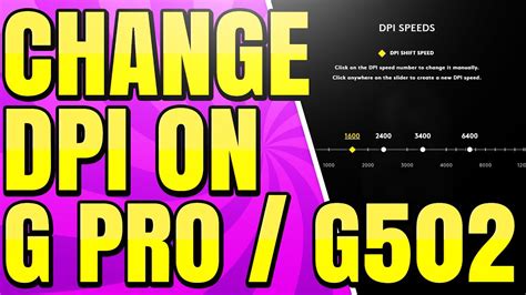 How To Change Dpi On Logitech Mouse With G Hub Software G502 And G Pro