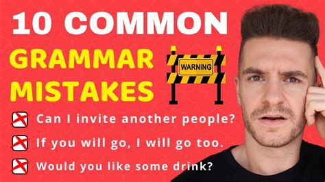 10 Common Grammar Mistakes In Speaking English Youtube