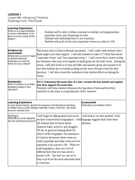 Edtpa Literacy Lesson Plans Educational Assessment Reading Process