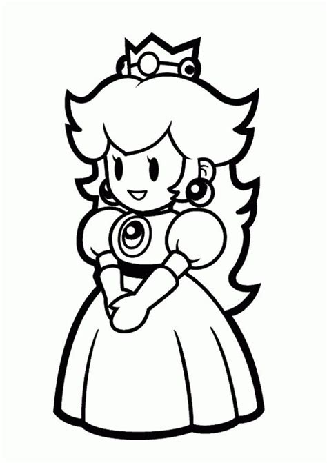 Peach mario kart 8 character peach super mario coloring pages. Princess peach coloring pages to print | Peach mario, Super mario bros, Mario bros