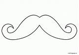 Moustache Coloringhome sketch template