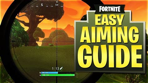 How To Aim Like A Pro In Fortnite Battle Royale Aimbot Youtube