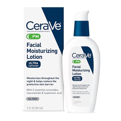 Cerave Facial Moisturizing Lotion Pm Oz Ml Amazon In Beauty
