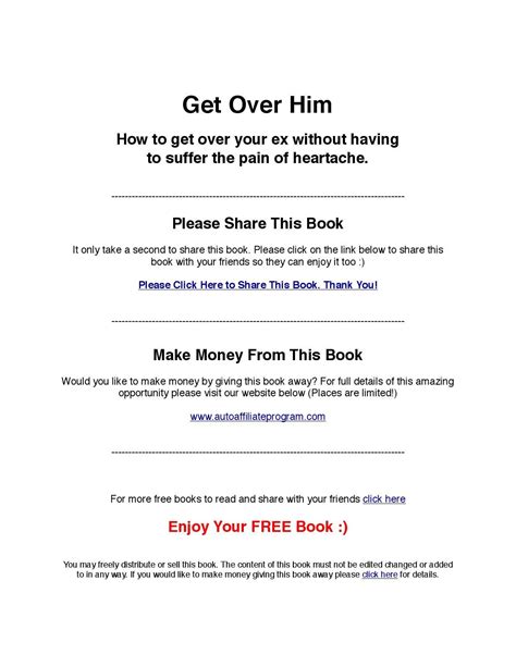 How To Get Over Him By Williamhaydene Issuu