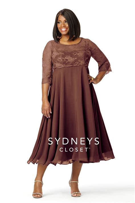 What size wedding dress am i? Plus Size Tea-length Lace Dress Sleeves | SC4017 | Sydney ...