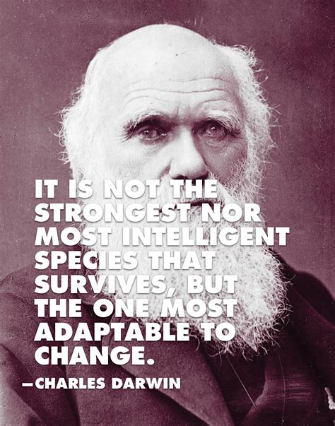 It Is Not The Strongest Nor Most Intelligent Species That Survives But