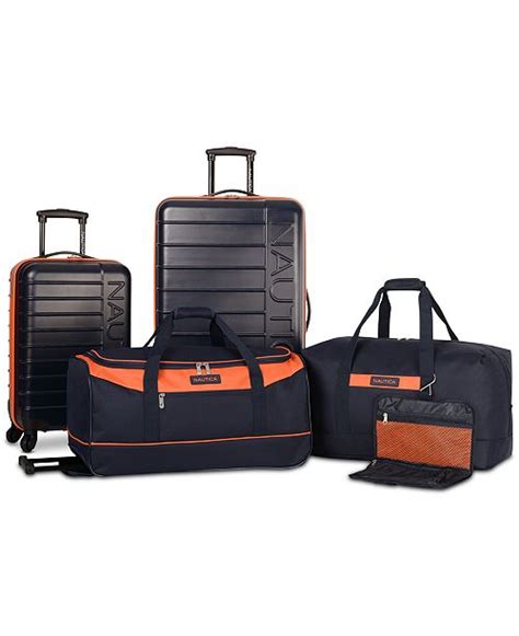 Sometimes one suitcase just isn't enough. Nautica Sea Tide 5-Pc. Hardside Luggage Set, Created for ...