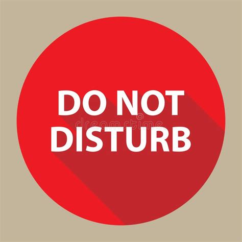 Do Not Disturb Button Stock Vector Illustration Of Important 96078801