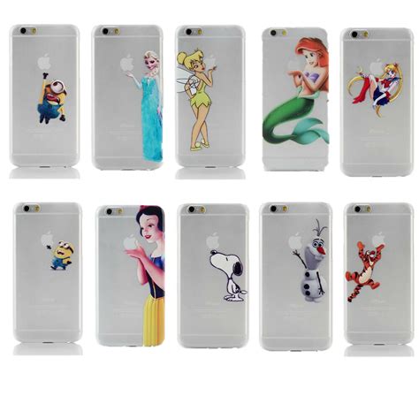 Cartoon Disney Characters Transparent Soft Tpu Case Cover