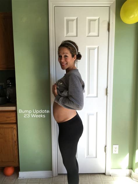 Pregnancy 23 Weeks Bump Update Diary Of A Fit Mommy
