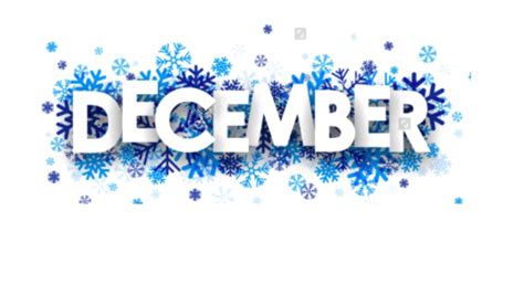 December Text Png Clipart Background Png Play
