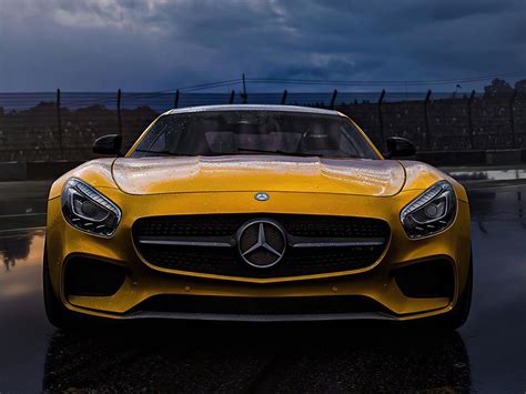 1152x864 Yellow Mercedes Benz Amg 2020 4k Wallpaper1152x864 Resolution