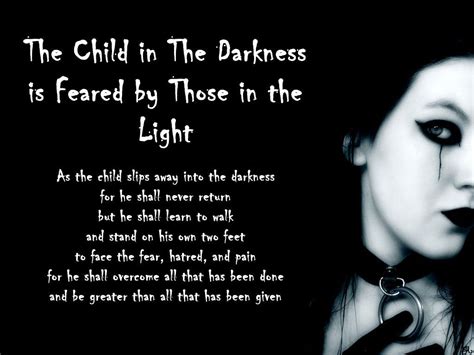 The Child In Darkness Poem Choking Darkness Dark Picture