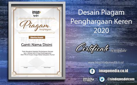 We are young versi madun. Desain Piagam Penghargaan Keren 2020 - Imago Media | Home ...