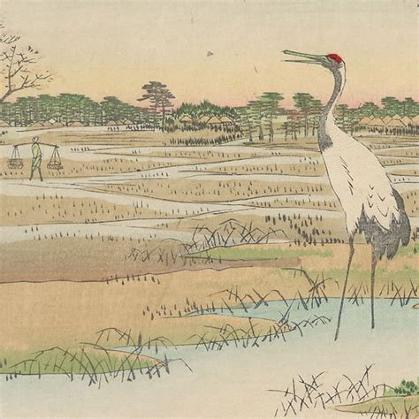 Fuji Arts Japanese Prints Minowa Kanasugi Mikawashima By Hiroshige