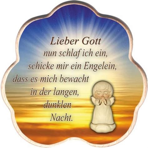 Schutzengel mit Gute-Nacht-Gebet 12 cm 84922