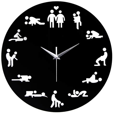 2018 New Arrival Sex Position Clock Modern Novelty Wall Clock For