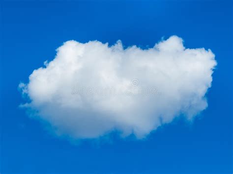 One White Cloud On Blue Sky Stock Photo Image Of Season