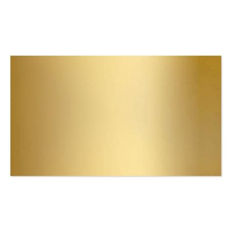 It comes with a shiny gloss coating on both sides to protect your design. Gold Metallic Look Business Cards | Zazzle